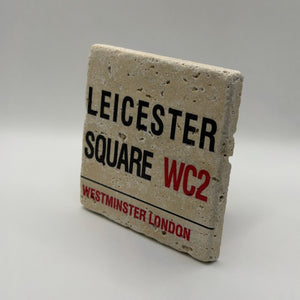 London Leicester Square Stone Coaster