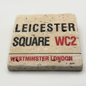 London Leicester Square Stone Coaster