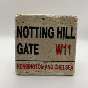 London Notting Hill Gate Stone Coaster
