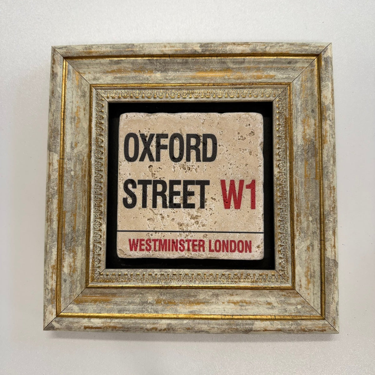 Variant Mapping v4 | london-oxford-street-natural-travertine-stone-coaster | with Gold Frame | sha256:f38ef80bc5b6