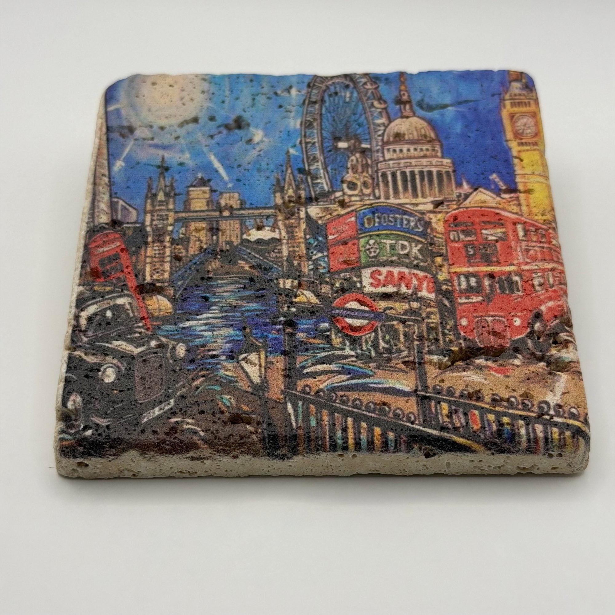 London Paint Stone Coaster