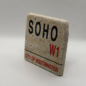 London Soho W1 Stone Coaster