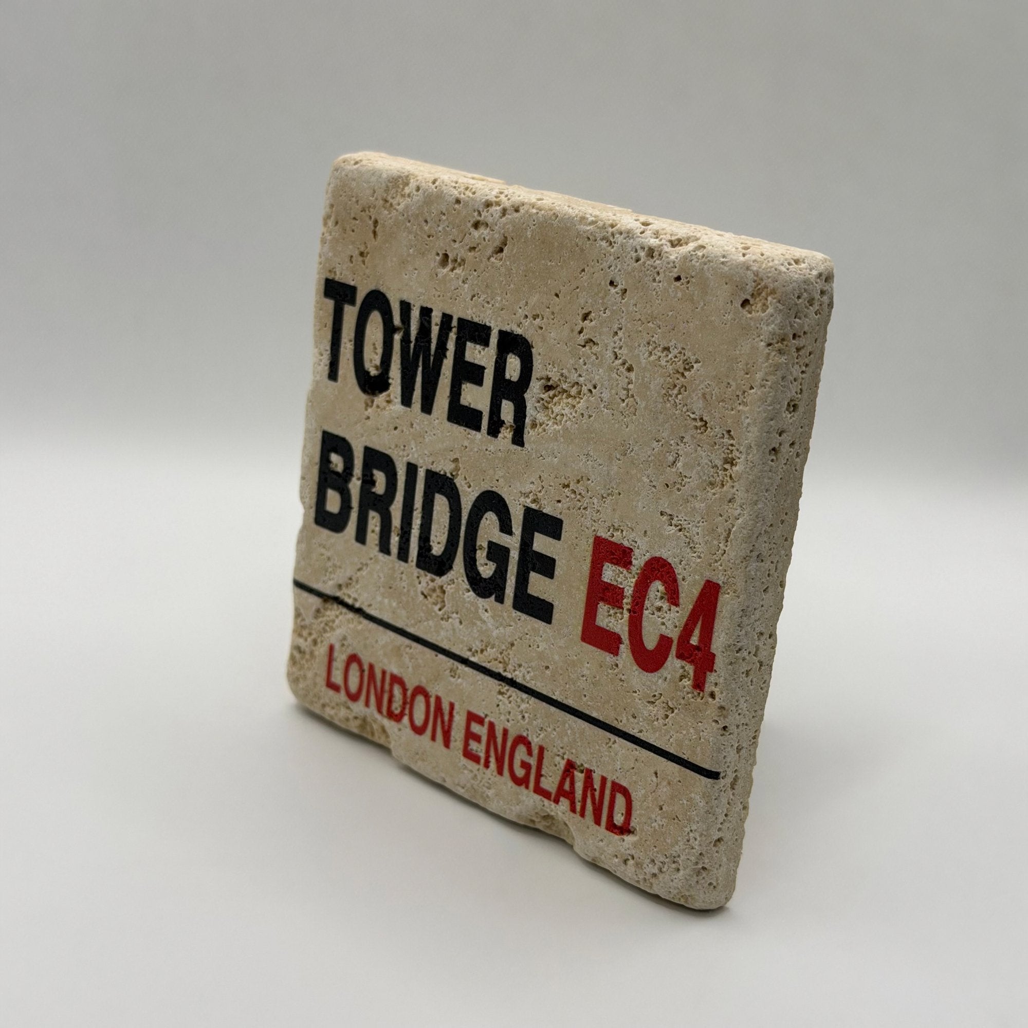 London Tower Bridge Stone Coaster