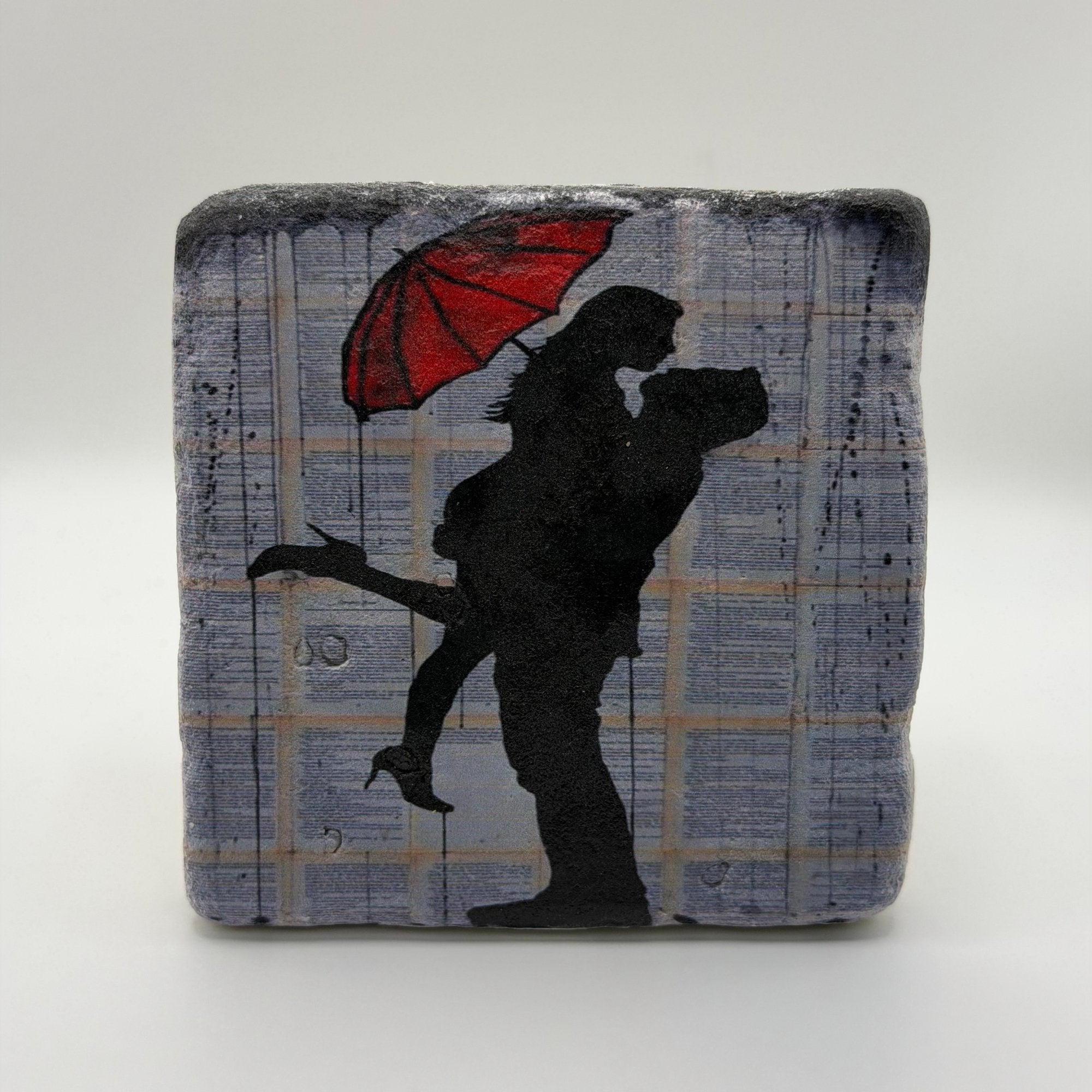 Love and Rain Stone Coaster