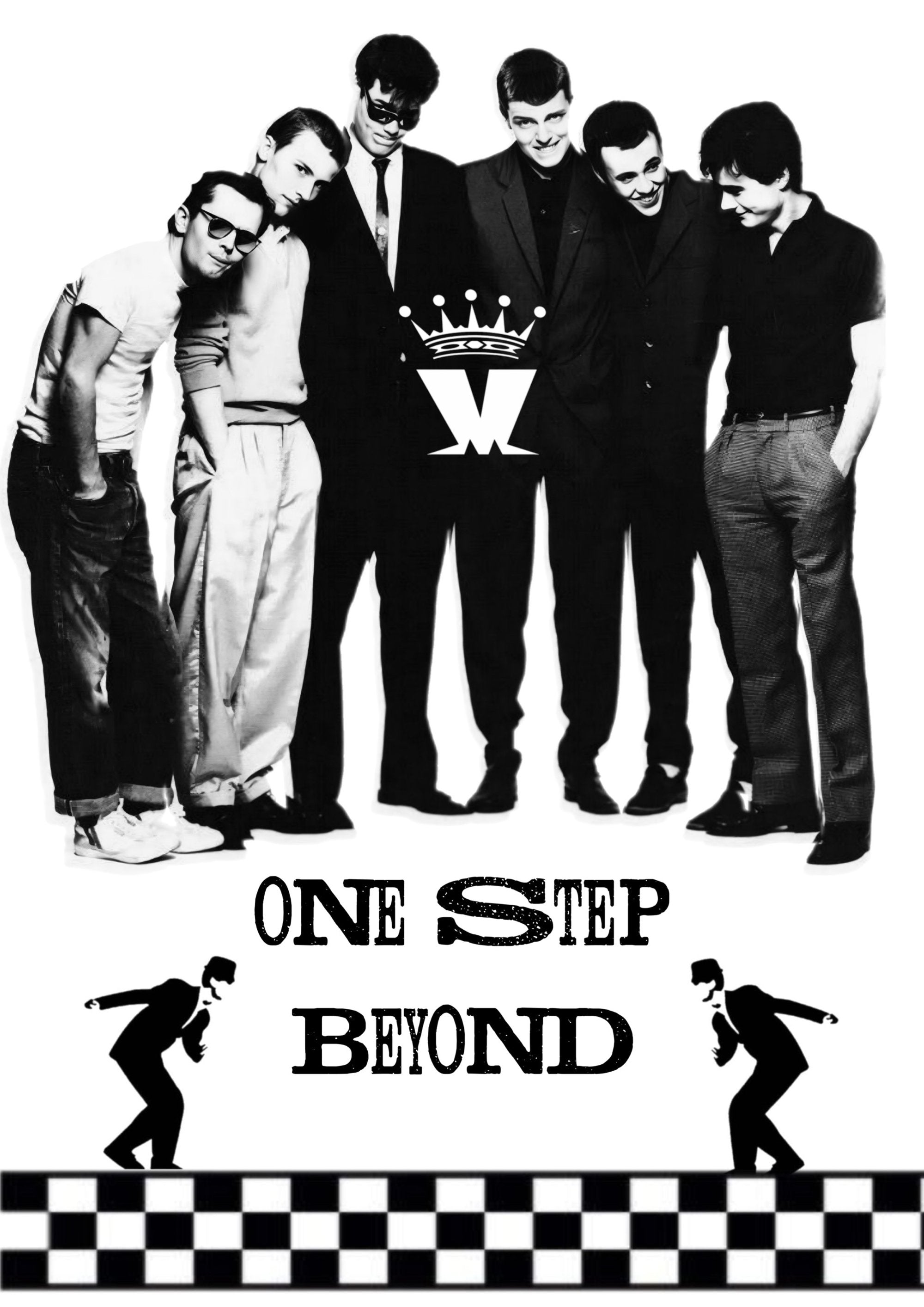 Madness One Step Beyond artwork printed on MDF wall poster