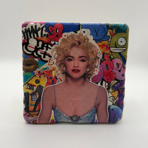 Madonna Graffiti Stone Coaster
