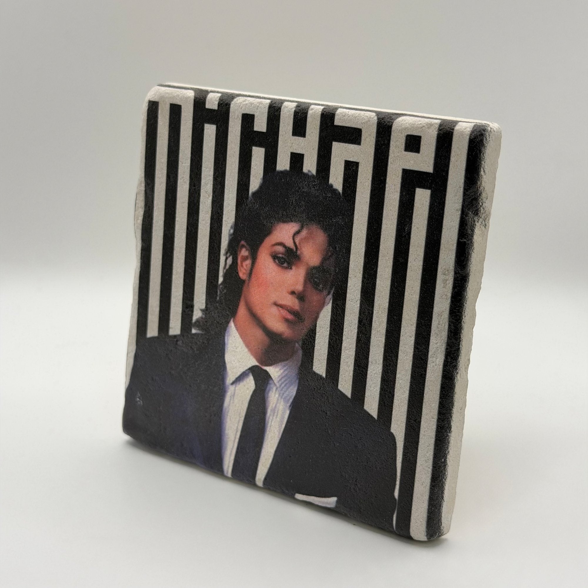 Michael Jackson Stone Coaster