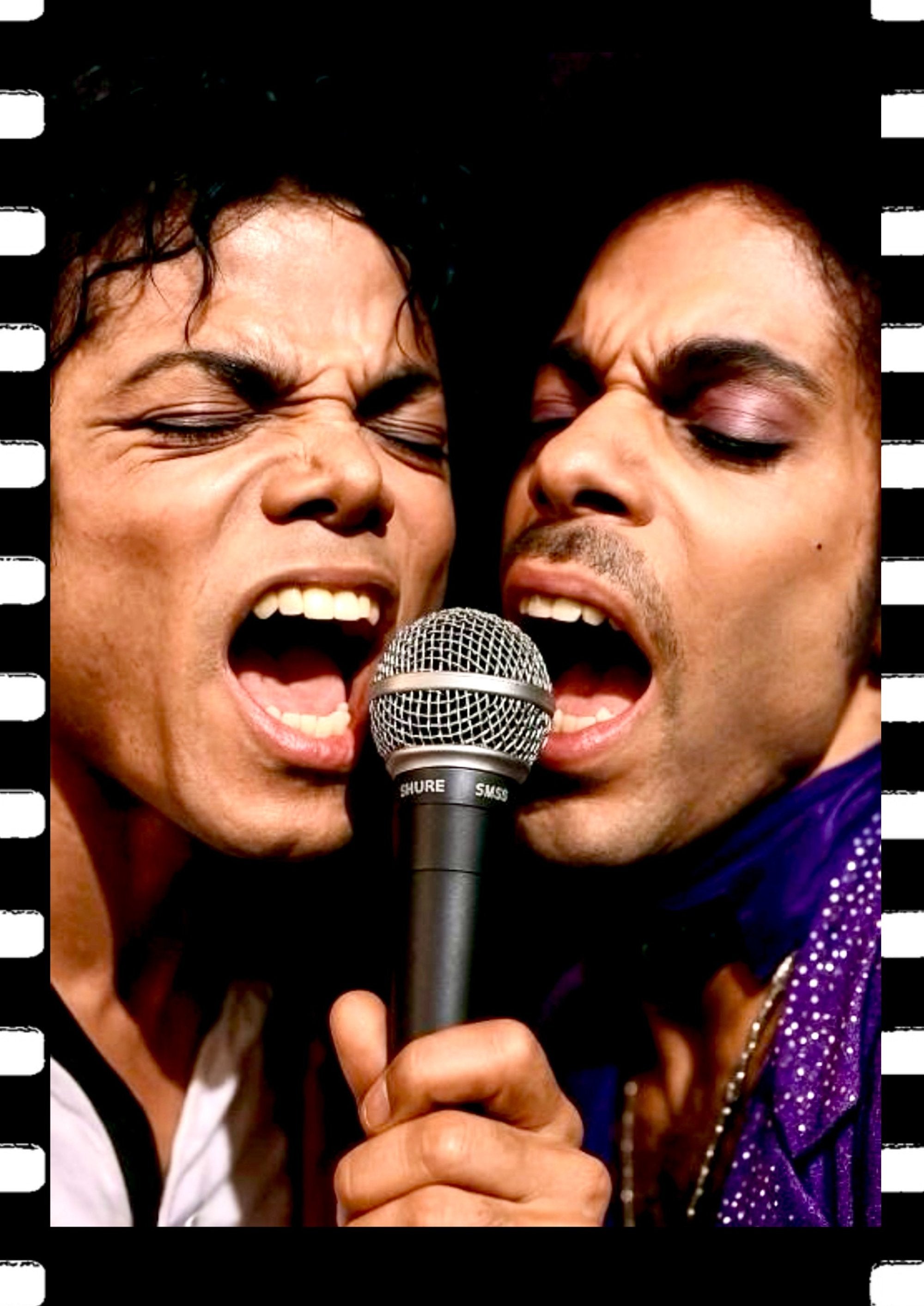 Michael Jackson performing artwork printed on MDF wall poster