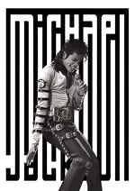 Michael Jackson typography artwork printed on MDF wall poster