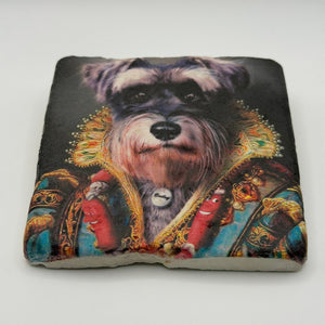 Patriotic Military Dog Stone Coaster