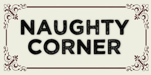Naughty Corner quote design displayed as a decorative wall sign