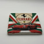 Nostalgic Italian Ferrari 250Gt Natural Travertine Stone Coaster 1