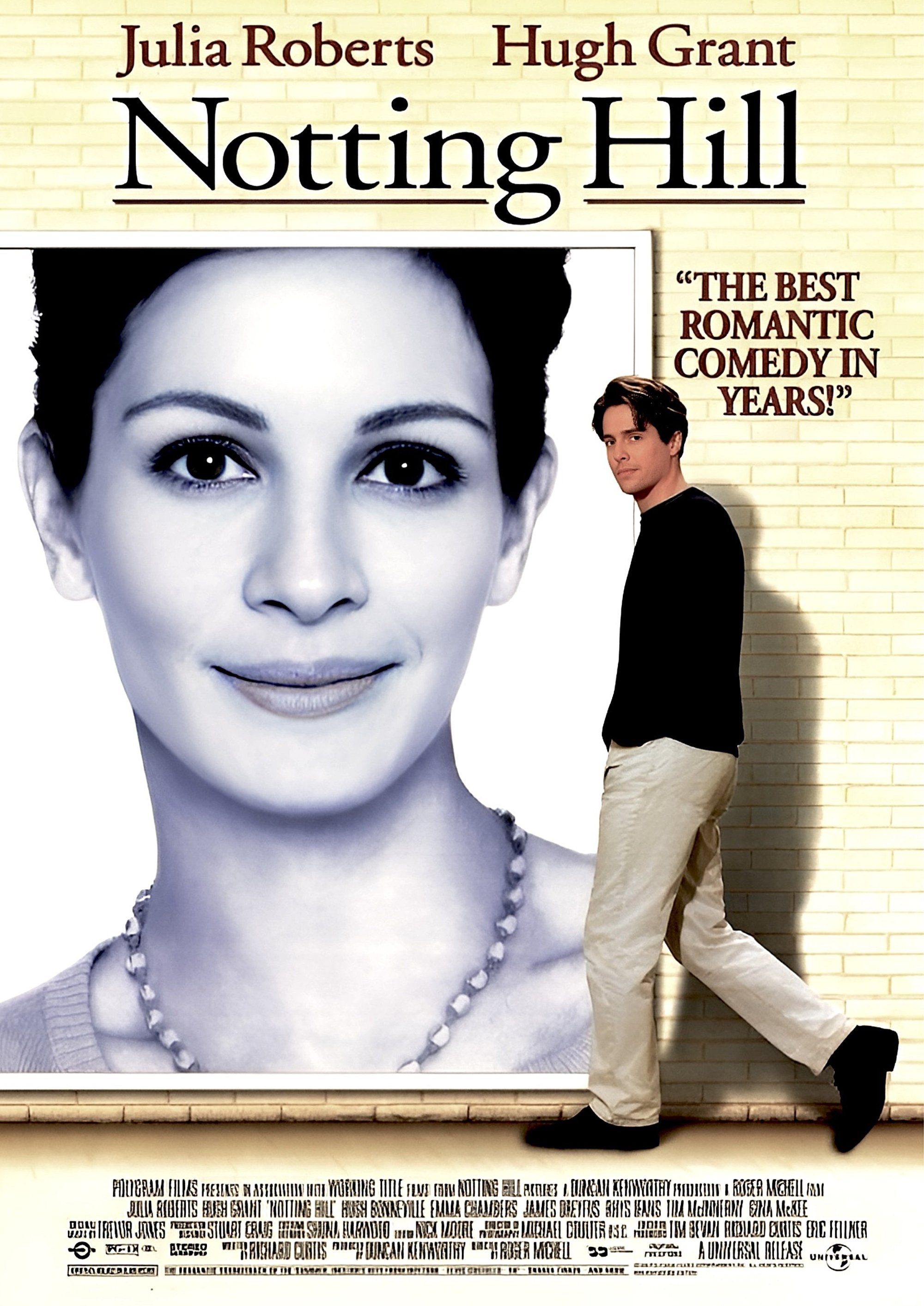 Notting Hill movie theatre artwork printed on MDF wall poster