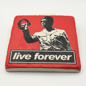 Oasis Live Forever Stone Coaster