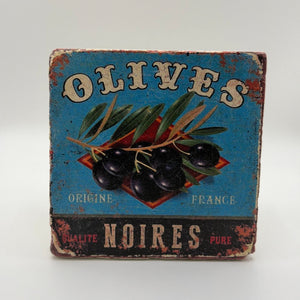 Olives Noires Stone Coaster