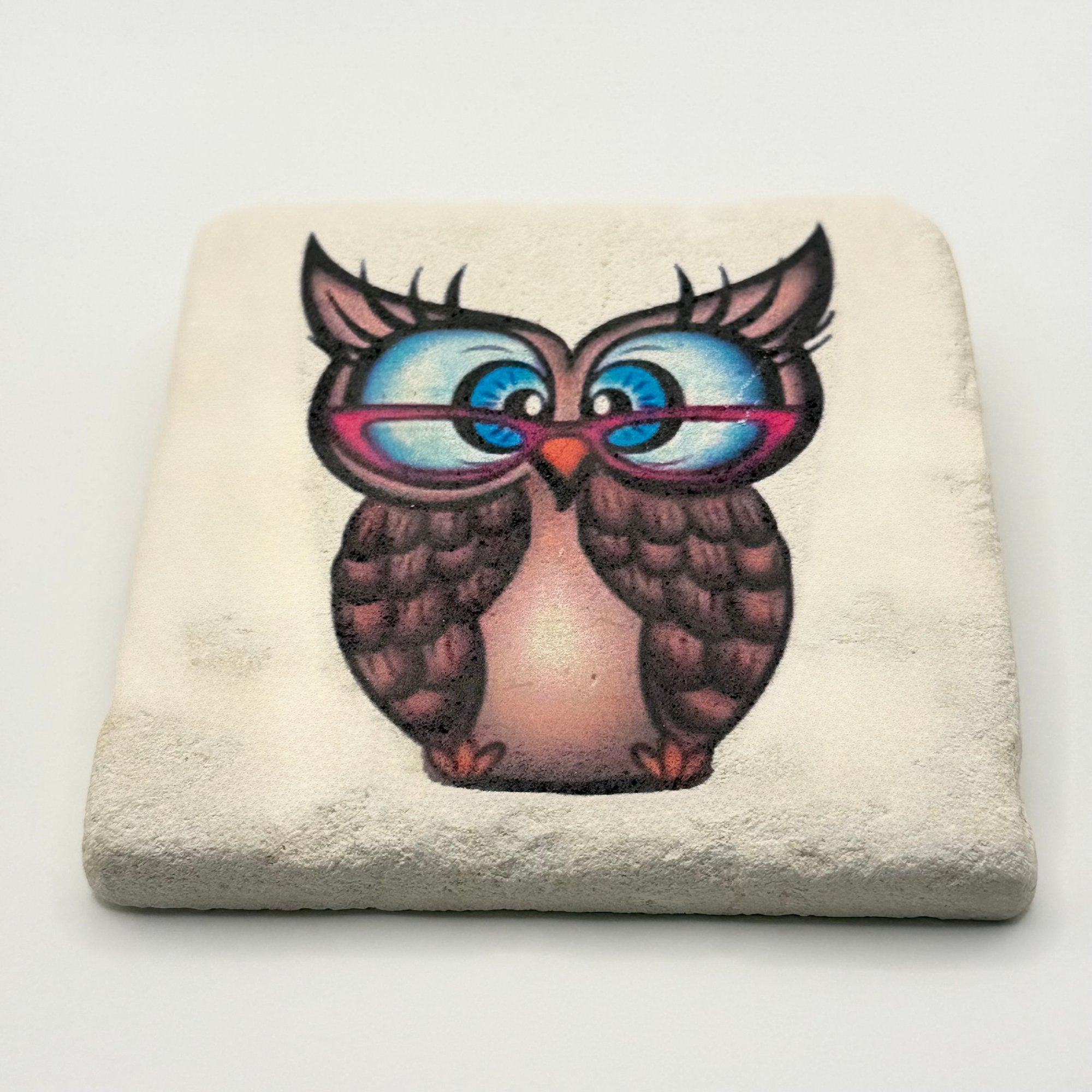 Cute Owl Stone Coaster