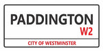 Paddington London station design displayed as a decorative wall sign