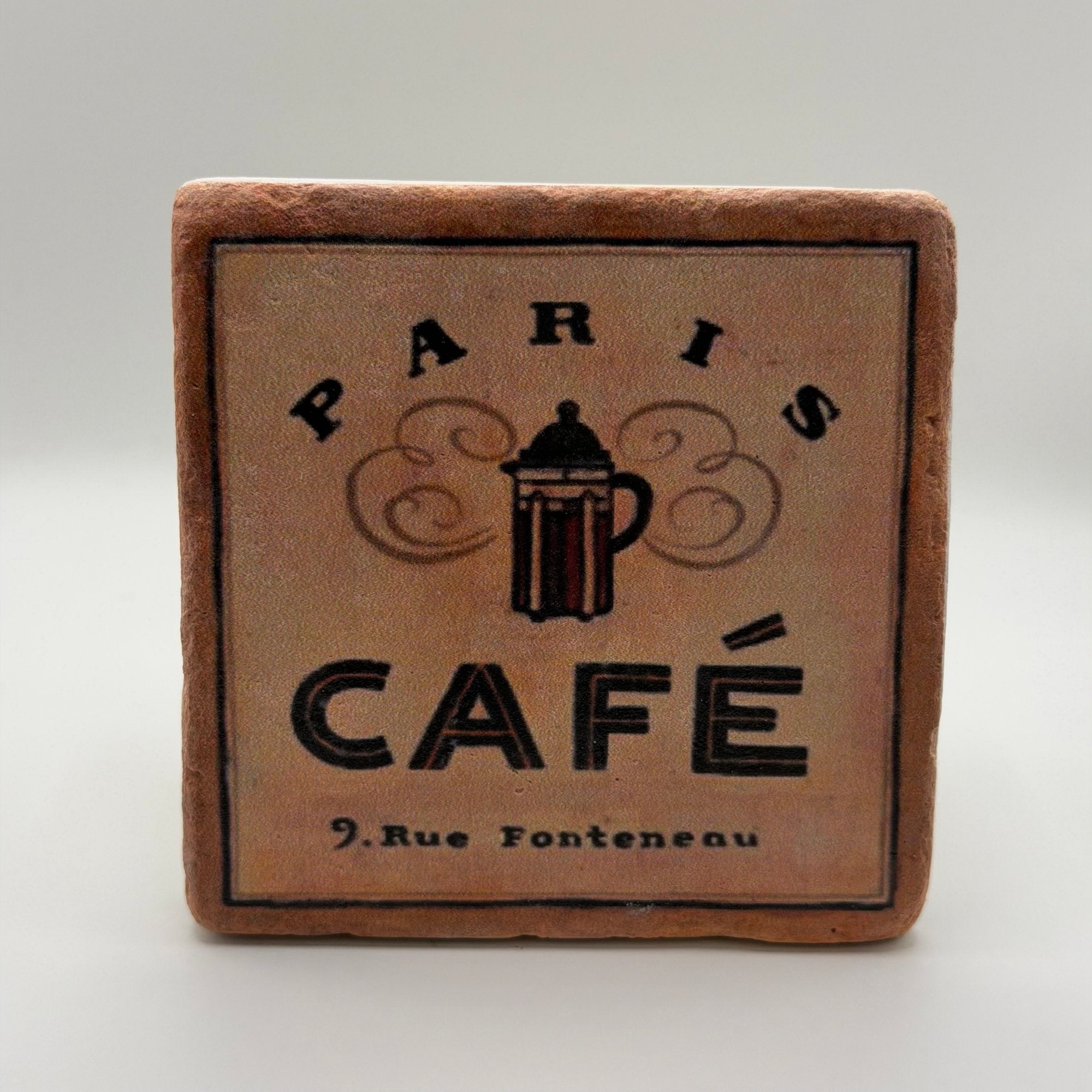 Paris Cafe Stone Coaster