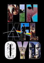 Pink Floyd album collage artwork printed on MDF wall poster