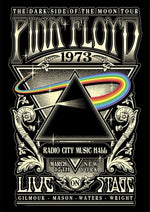 Pink Floyd Dark Side of the Moon artwork printed on MDF wall poster