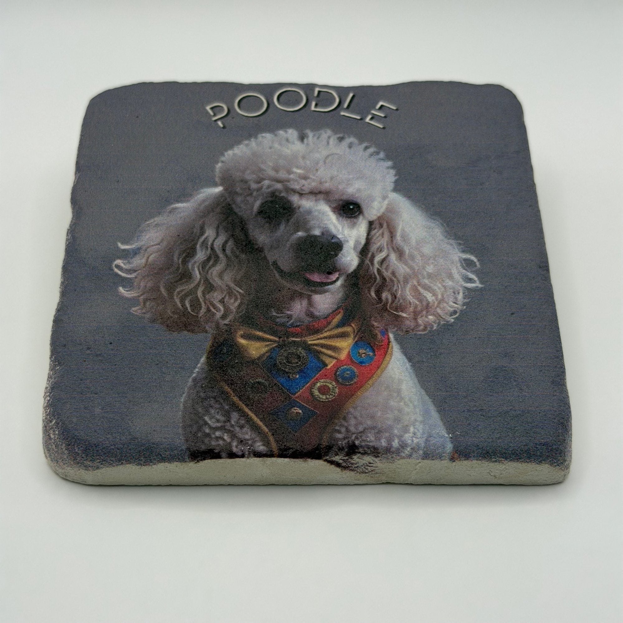 Cute Poodle Stone Coaster