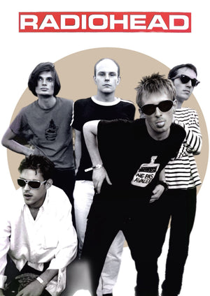 Radiohead band artwork printed on MDF wall poster