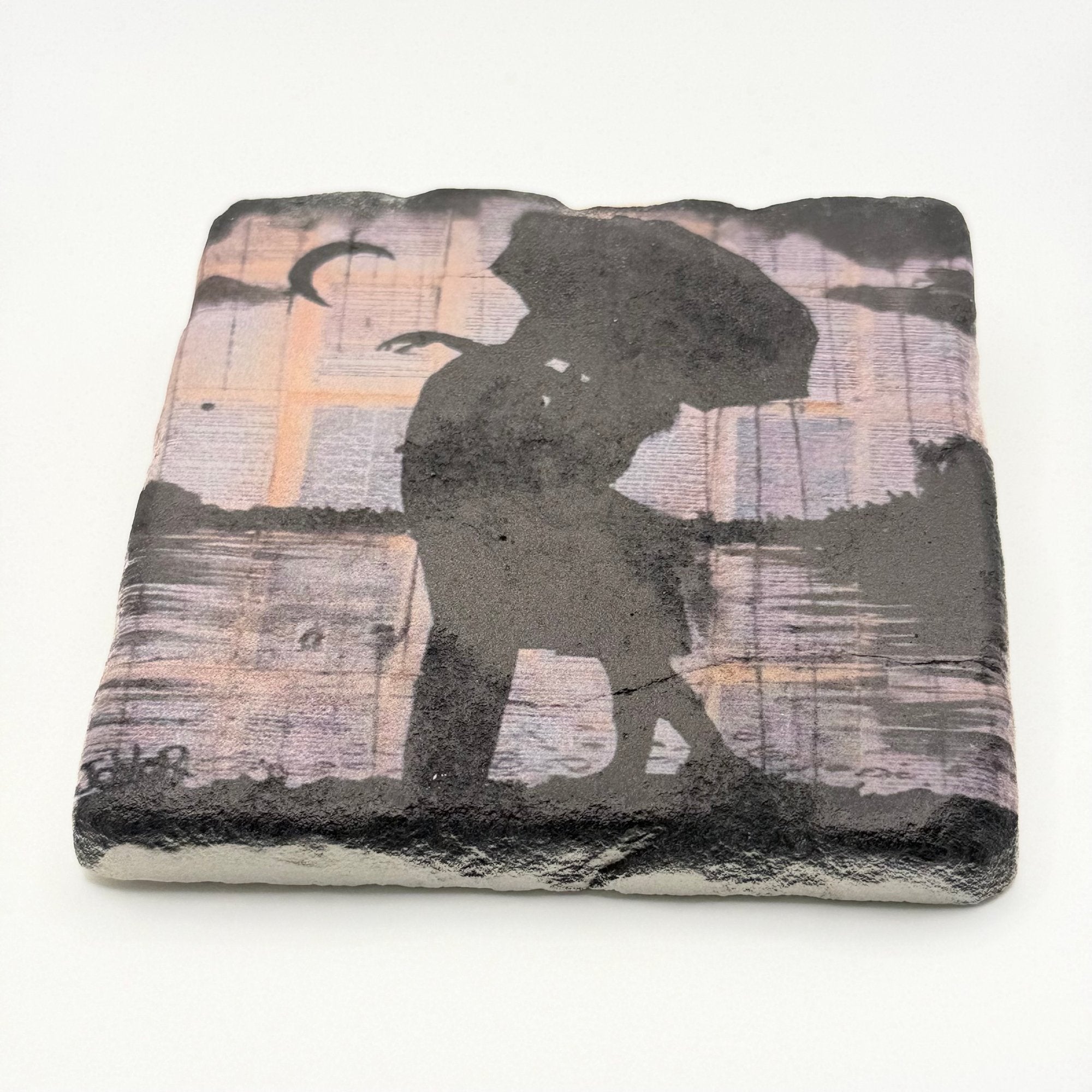 Rain Lovers Stone Coaster
