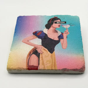 Empowered Feminist Stone Coaster