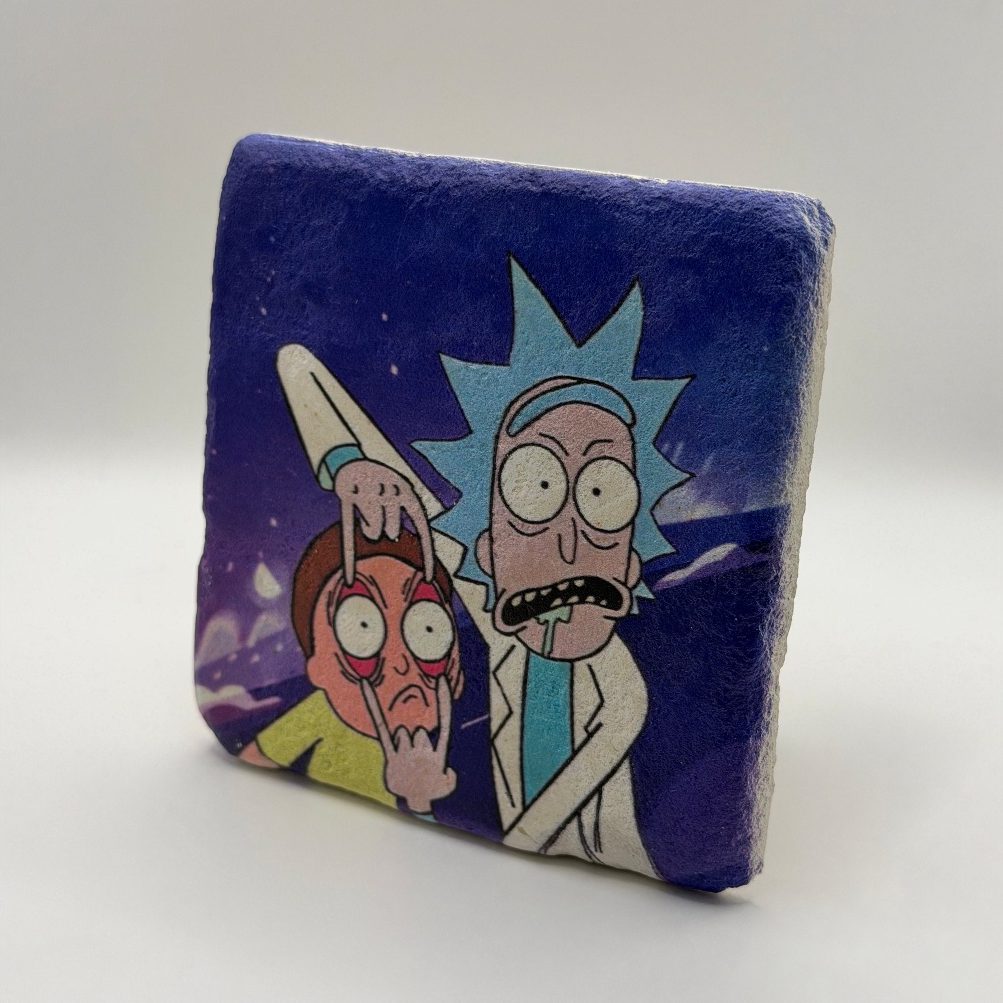 Rick And Morty Blue Stone Coaster