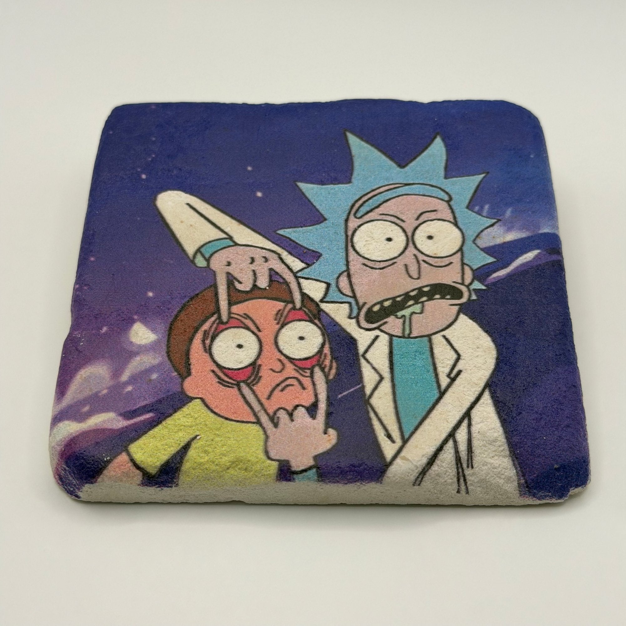 Rick And Morty Blue Stone Coaster