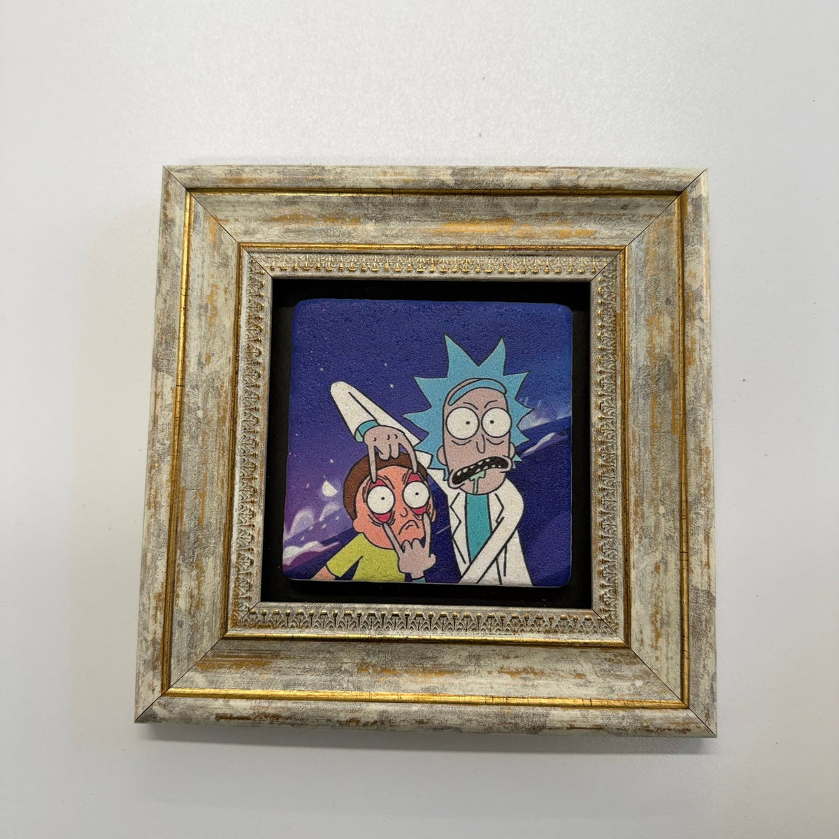 Variant Mapping v4 | rick-and-morty-blue-natural-stone-coaster | with Gold Frame | sha256:af4c0a08d644