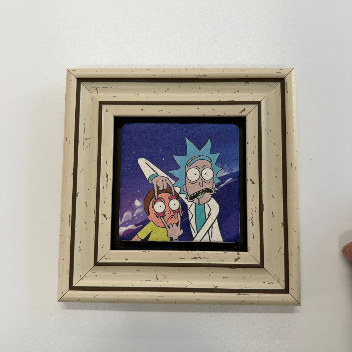 Variant Mapping v4 | rick-and-morty-blue-natural-stone-coaster | with White Frame | sha256:ba03a337cd44