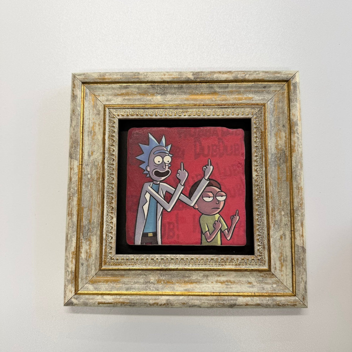 Variant Mapping v4 | rick-and-morty-red-natural-stone-coaster | with Gold Frame | sha256:58b2a3fb2ac0