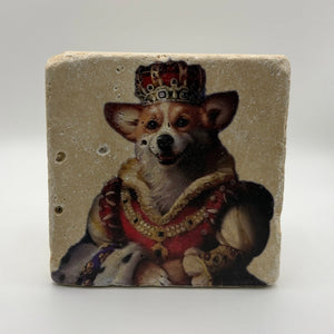 Royal Corgi Stone Coaster