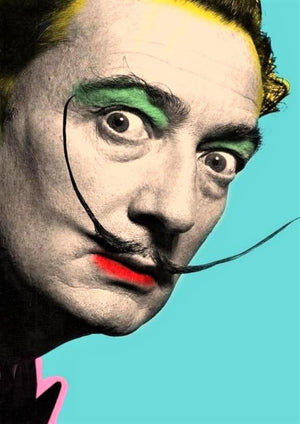 Salvador Dali's famous artwork printed on MDF wall poster