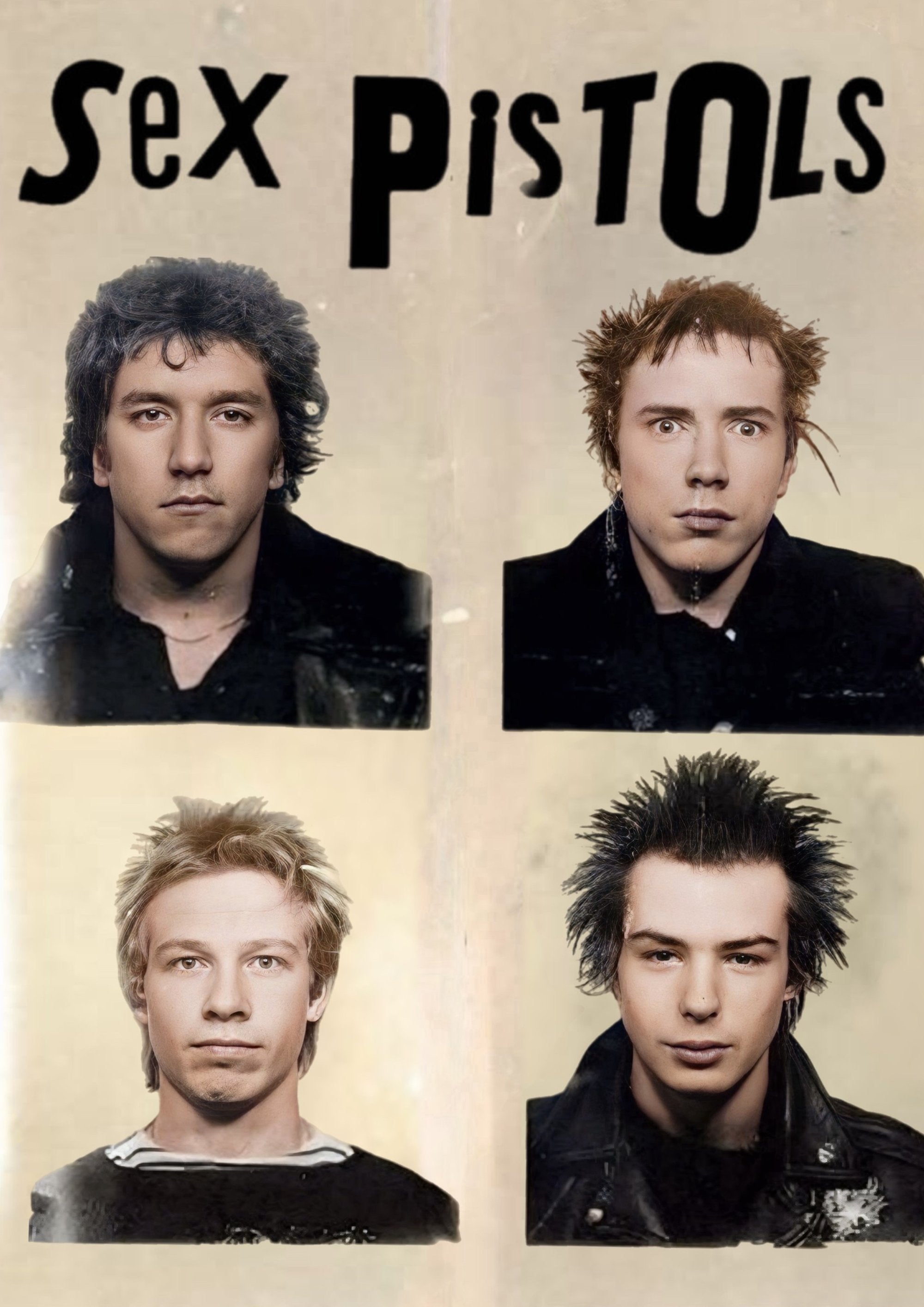 Sex Pistols band photo printed on MDF wall poster