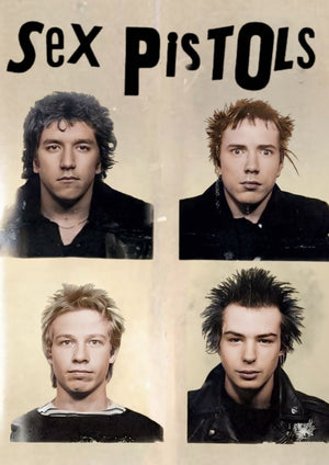 Sex Pistols band photo printed on MDF wall poster