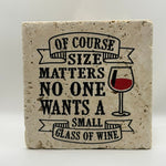 Size Matters No One Wants A Small Natural Travertine Stone Hotpad artwork