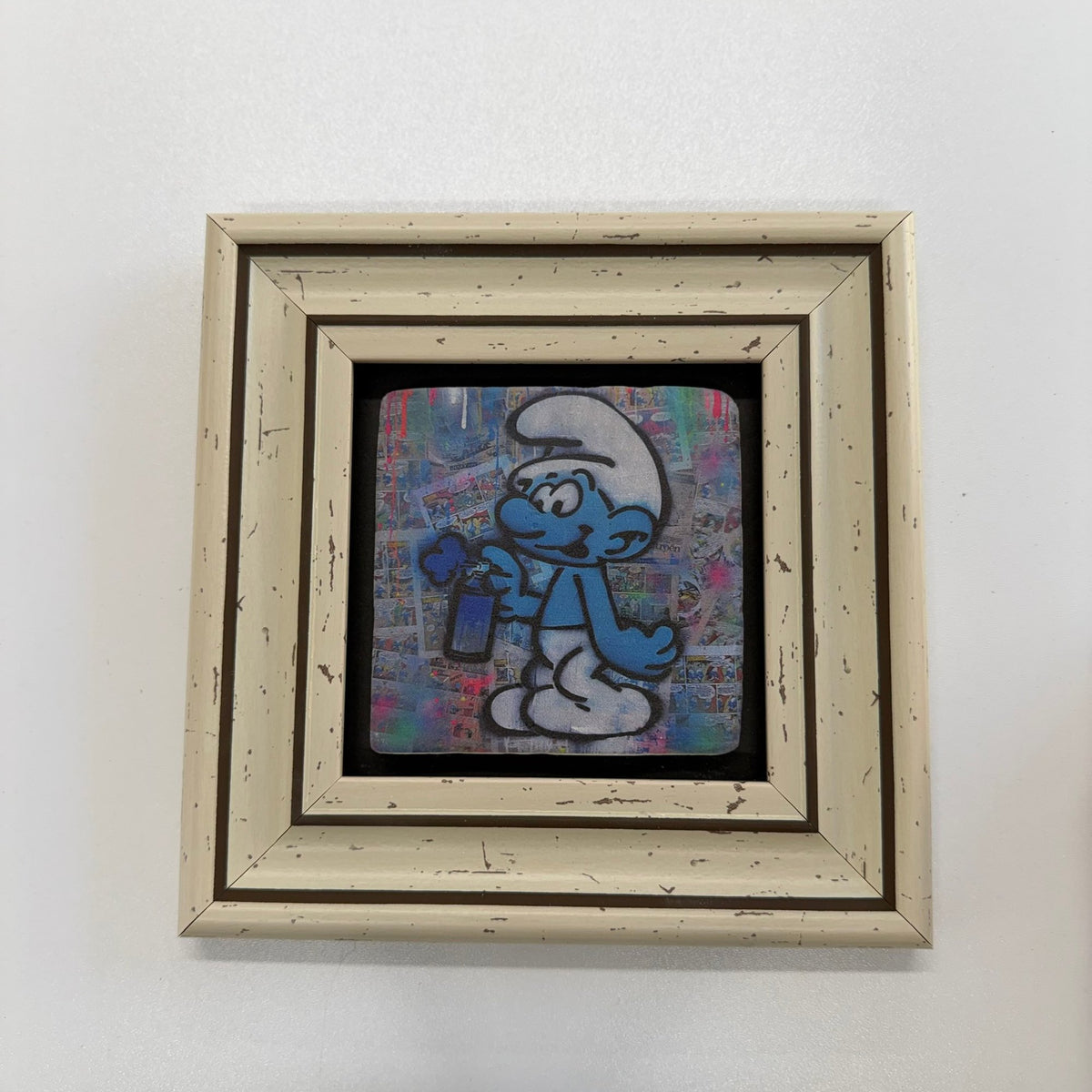 Variant Mapping v4 | smurf-graffiti-natural-stone-coaster | with White Frame | sha256:a4db160754c1