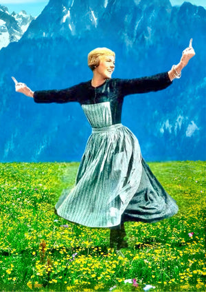 Sound of Music 1965 movie-inspired artwork printed on MDF wall poster