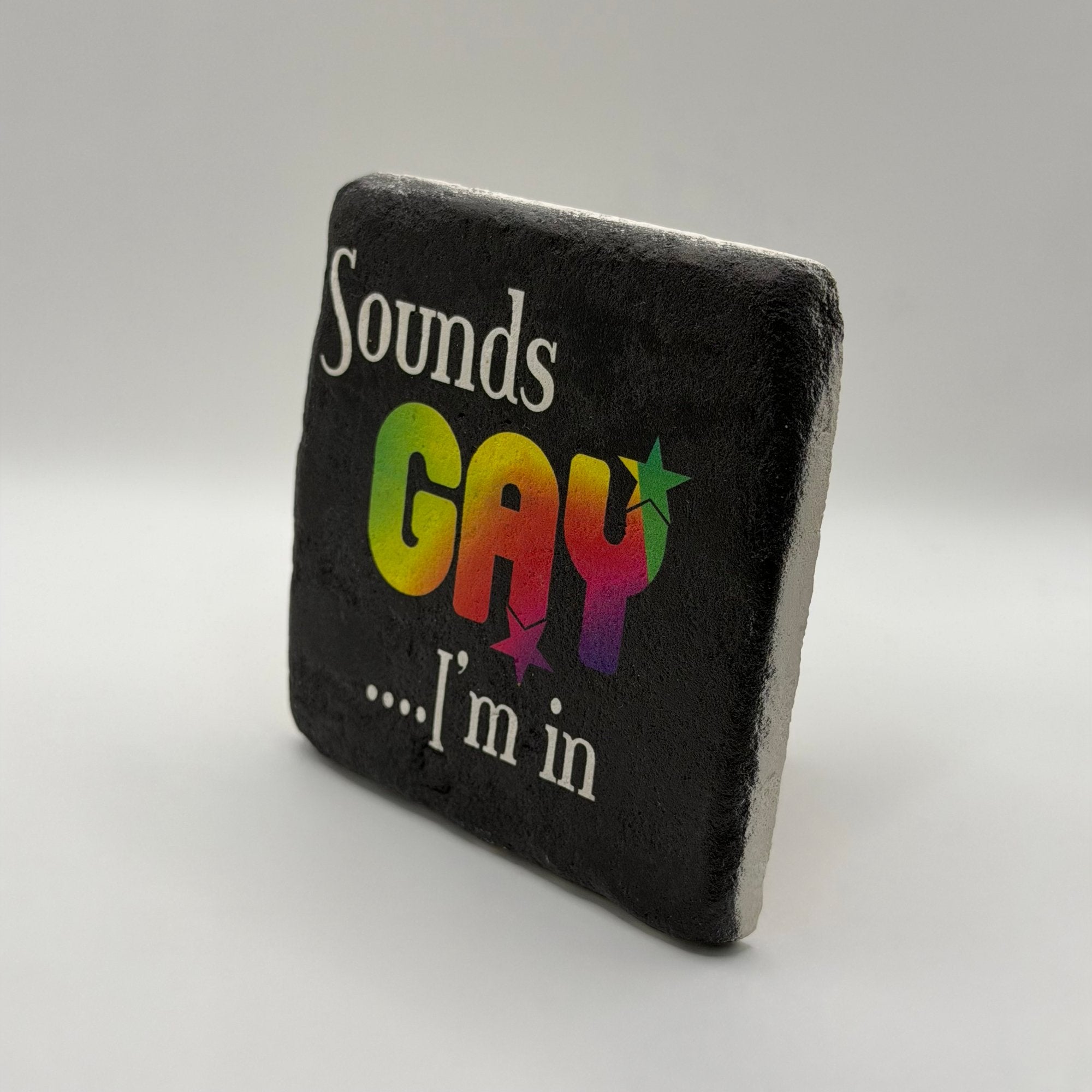 Sounds Gay Im In Stone Coaster