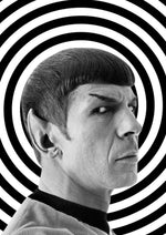 Spock Hypnosis artwork printed on MDF wall poster