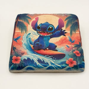 Stitch Cartoon Stone Coaster