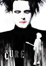 The Cure Portrait artwork printed on MDF wall poster