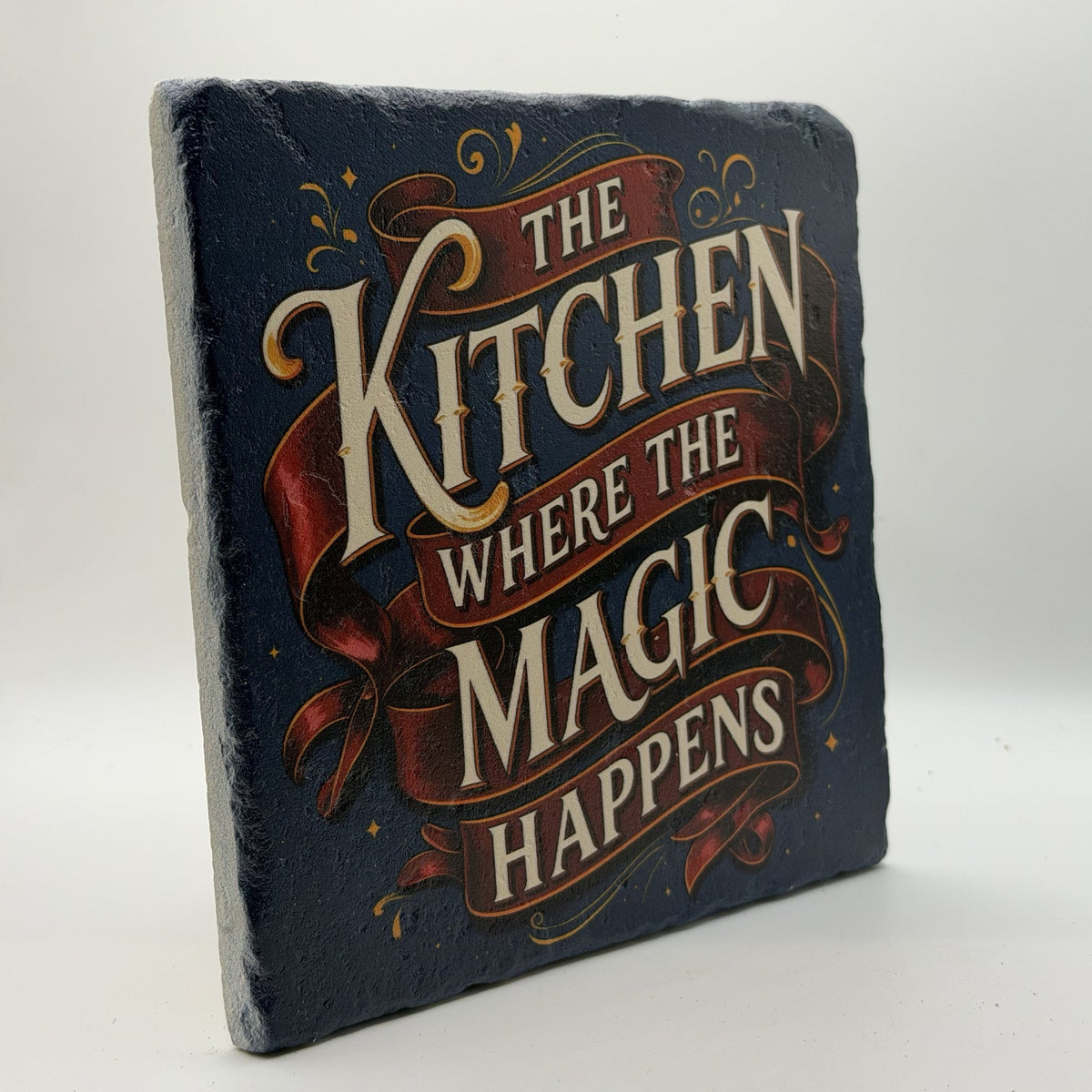 The Kitchen Where The Magic Happens Natural Travertine Stone Hotpad 3