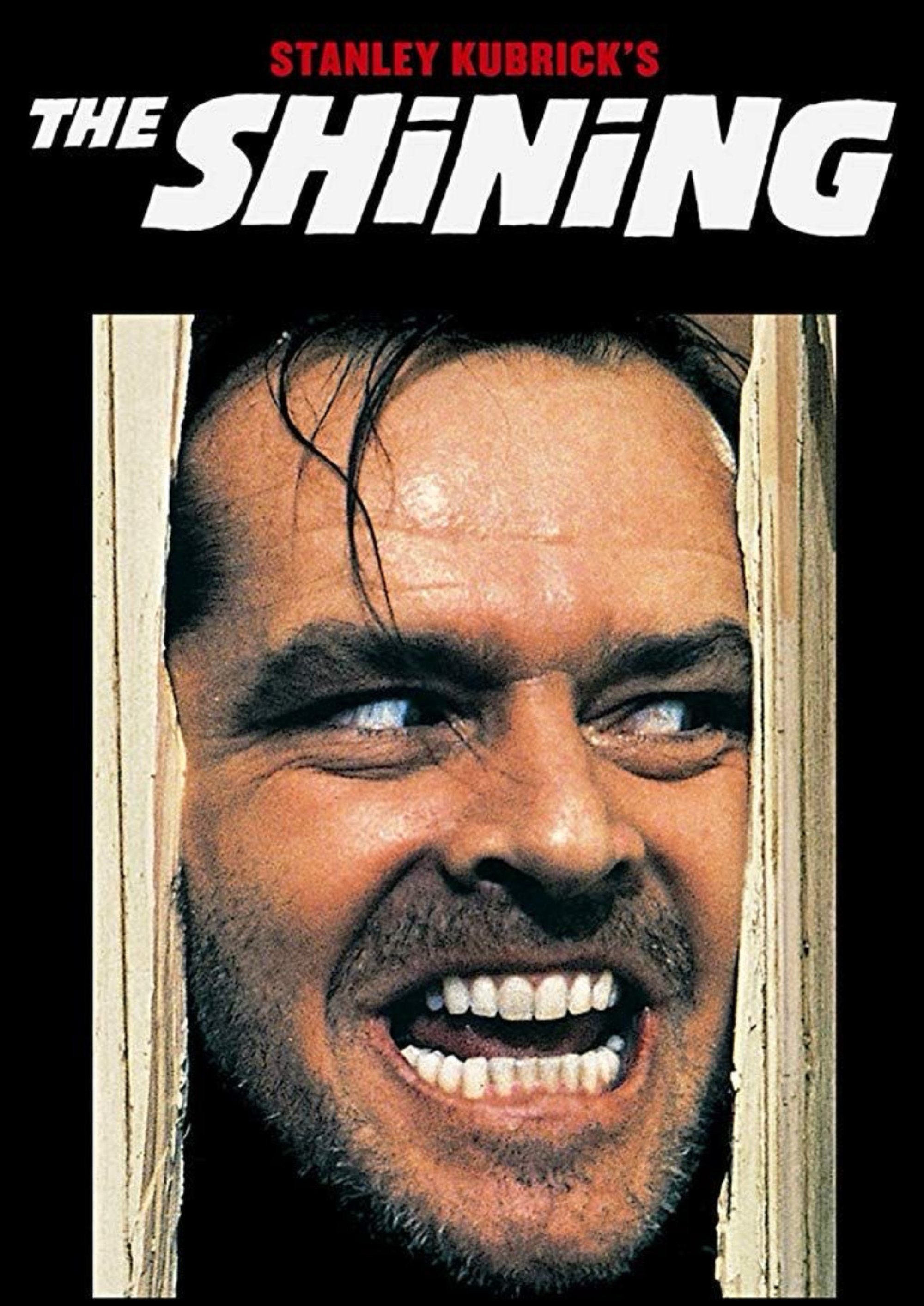 Jack Nicholson as Jack Torrance from the classic film The Shining printed on MDF wall poster