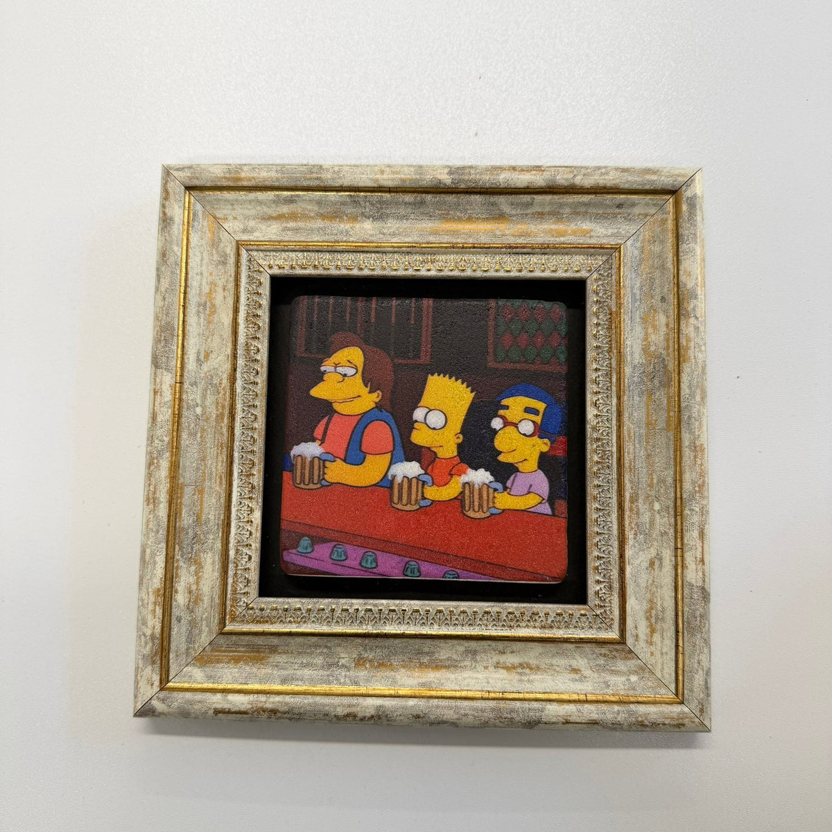 Variant Mapping v4 | the-simpsons-cartoon-stone-coaster | with Gold Frame | sha256:476becbe7004
