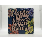 Thunder Only Happens When Its Raining Natural Travertine Stone Hotpad 1