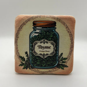 Thyme Stone Coaster - Fresh Kitchen Decor