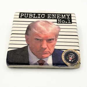 Trump Public Enemy Stone Coaster